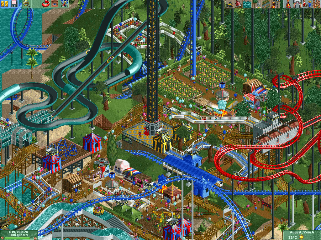 play rollercoaster tycoon online free